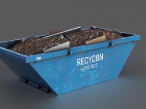 construction container Model 3D