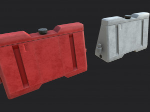 new jersey barriers 3D Model