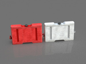 new jersey barriers 3D Model