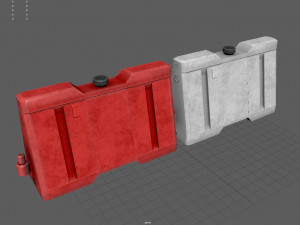 new jersey barriers 3D Model
