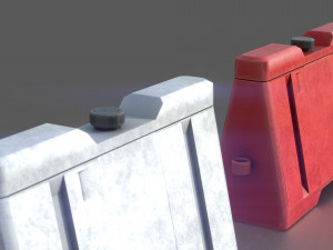 new jersey barriers 3D Model