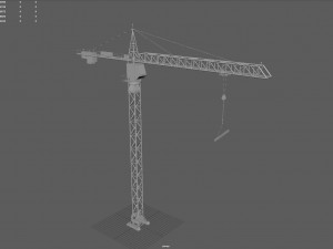 tower crane 3D मॉडल