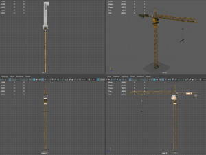 tower crane 3D मॉडल