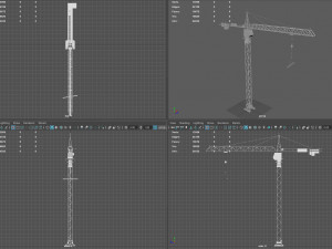 tower crane 3D मॉडल