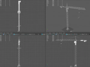 tower crane 3D Model