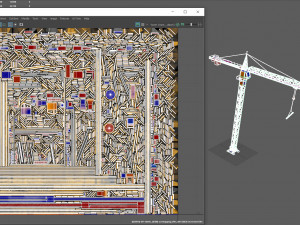 tower crane 3D मॉडल