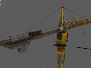 tower crane 3D मॉडल