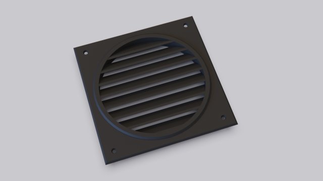 vent cover 80mm 3D Print Model .c4d .max .obj .3ds .fbx .stl .blend 