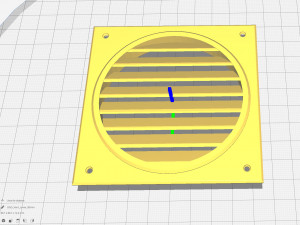 vent cover 80mm 3D Print Model