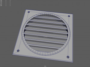 vent cover 80mm 3D Print Model