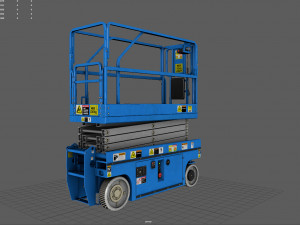 scissor lift Modelo 3D