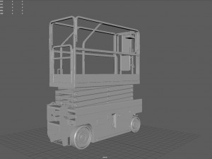 scissor lift Modelo 3D