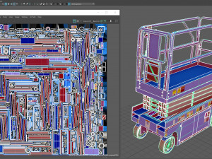 scissor lift Modelo 3D