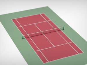 tennis court 3D Model