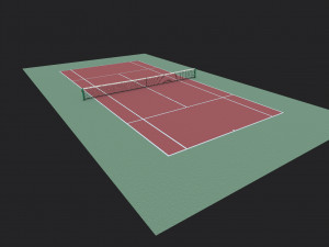 tennis court 3D Model