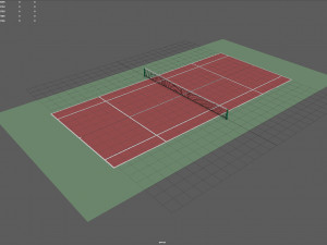 tennis court 3D Model