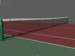 tennis court 3D Model