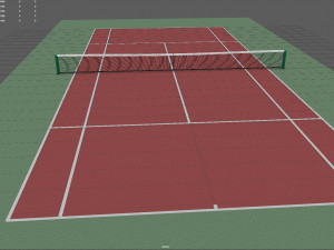 tennis court 3D Model