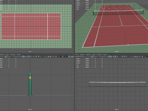 tennis court 3D Model