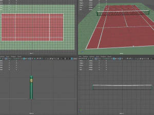 tennis court 3D Model