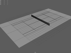 tennis court 3D Model