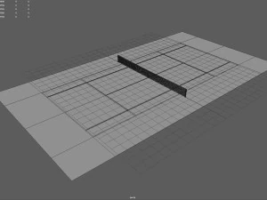 tennis court 3D Model
