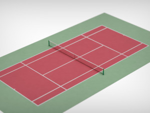 tennis court 3D Model