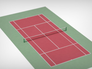 tennis court 3D Model