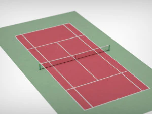 tennis court 3D Model