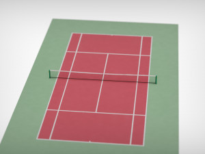 tennis court 3D Model
