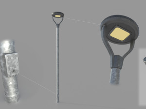 led street lamp 3D मॉडल
