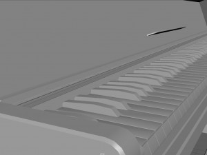 upright piano 3Dモデル
