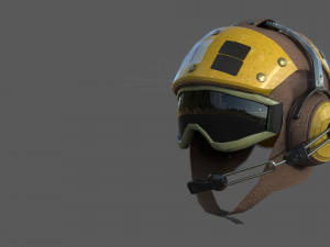 us navy flight deck crew helmet 3D Model