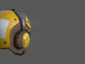 us navy flight deck crew helmet 3D Model