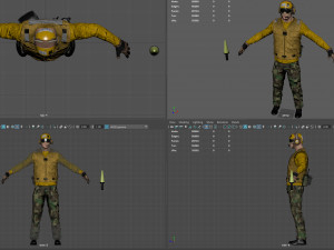 us navy flight deck crew Model 3D