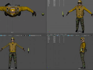 us navy flight deck crew 3D Model