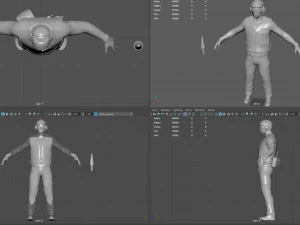 us navy flight deck crew 3D Model