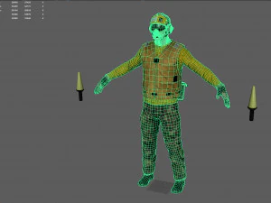 us navy flight deck crew 3D Model