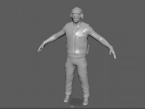 us navy flight deck crew green 3D Modell