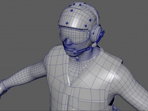 us navy flight deck crew green 3D Modell