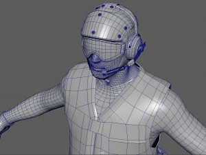 us navy flight deck crew green 3D Model