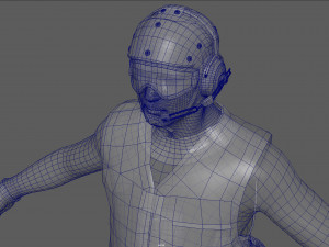 us navy flight deck crew green 3D Modell