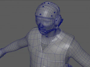 us navy flight deck crew green 3D Model
