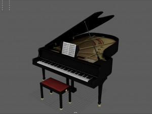 grand piano 3D 모델