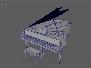 grand piano 3D 모델