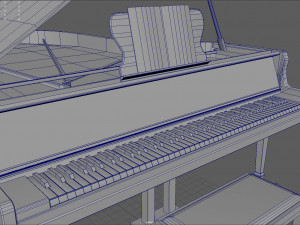 grand piano 3D 모델