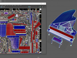 grand piano 3D 모델