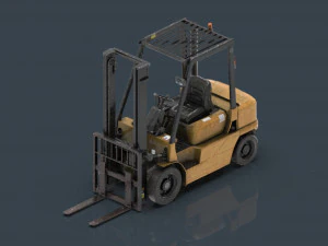 フォークリフト 3Dモデル