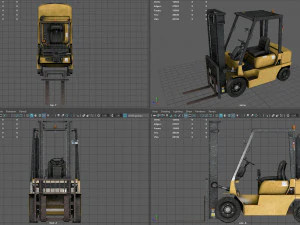 フォークリフト 3Dモデル