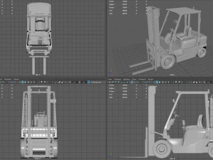 フォークリフト 3Dモデル